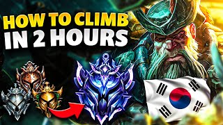 How To Climb To Diamond In Season 13 With Gangplank In 2 Hours... (Korea Edition)