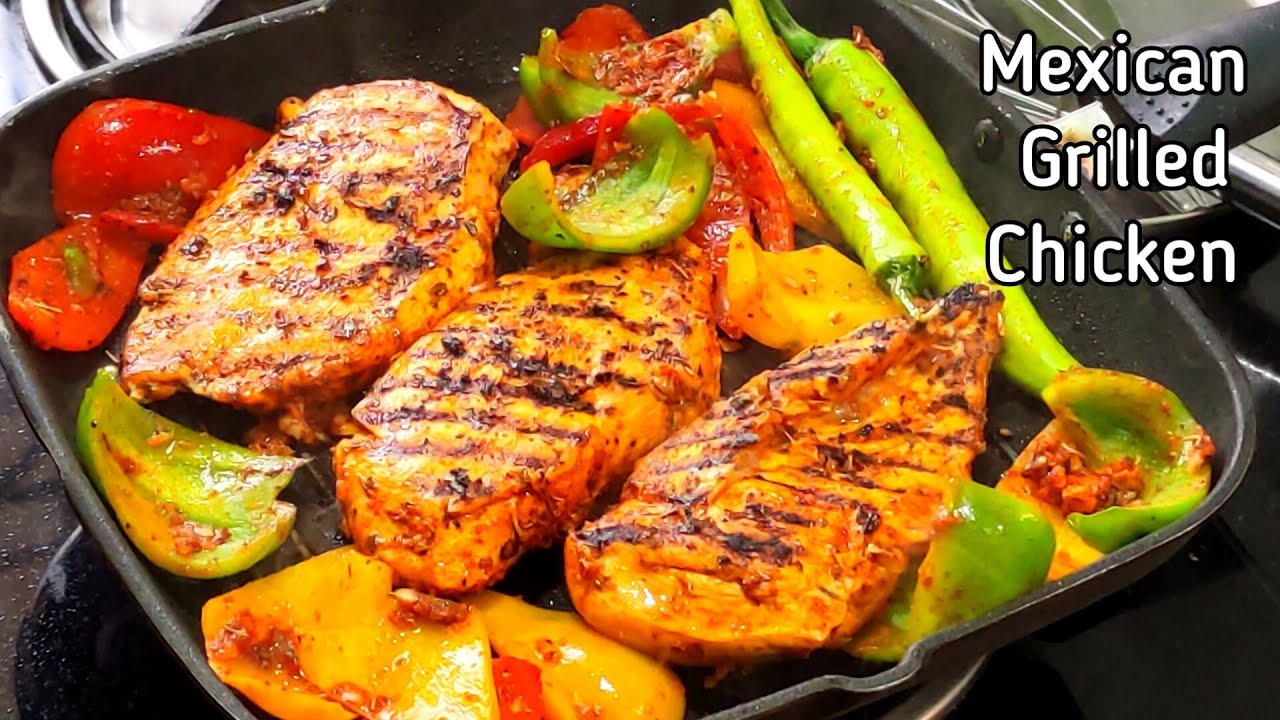 Mexican Grilled Chicken Continental Main Course Recipe Dinner 