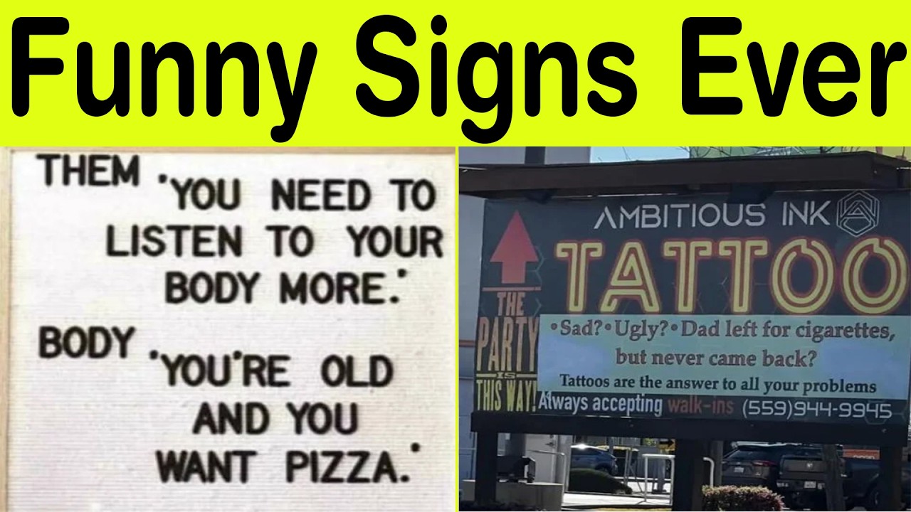 Funny Signs Ever That Make No Sense but Are Way Too Funny! || Happy Panda