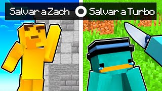 Salvar a TURBO o ZACH en Minecraft?