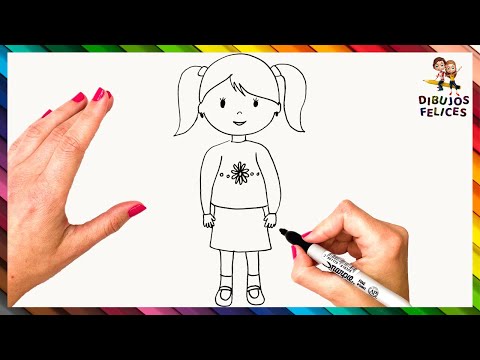 Video: Cómo Dibujar La Figura De Una Niña