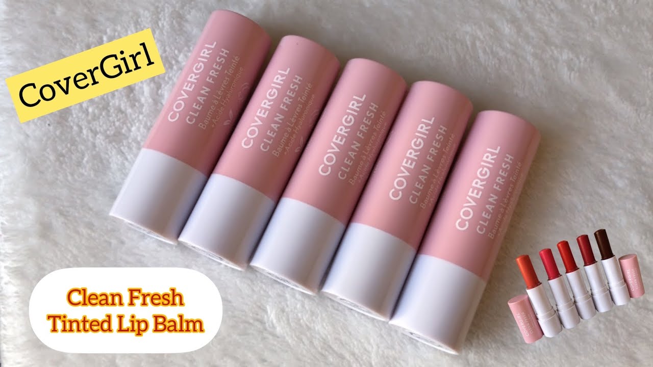 New CoverGirl Clean Fresh Tinted Lip Balm Lip Swatches 2022 YouTube New CoverGirl Clean Fresh Tinted Lip Balm Lip Swatches 2022 YouTube
