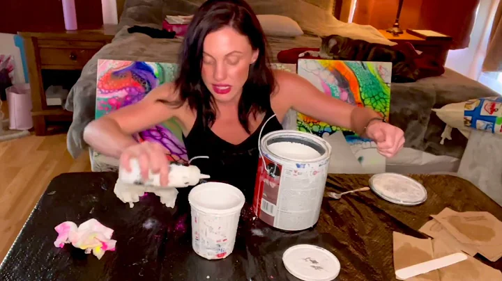MIXING MY PILLOW PAINT