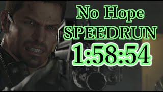 バイオハザード6 Resident Evil 6 speedrun Chris No Hope 1:58:54
