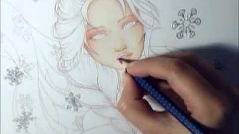 Frozen Elsa Copic Sketch - Ciao part1