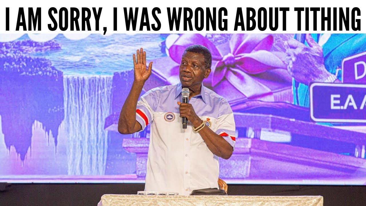 FULL VIDEO OF PASTOR ADEBOYE APOLOGY STATEMENT ABOUT TITHE AND GOING TO ...