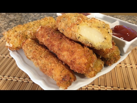 how-to-make-fried-mozzarella-sticks,-easy-party-appetizers,-finger-food-recipes,