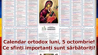 Calendar ortodox luni, 5 octombrie! Ce sfinți importanți sunt sărbătoriți! screenshot 4