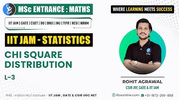CHI SQUARE DISTRIBUTION | IIT JAM - STATISTIC | L3 | IFAS