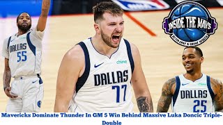 How Mavericks Won GM 5 vs. Thunder w/Luka Dončić Huge Game, Derrick Jones Shooting & Lively Defense!