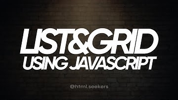 🔄 Toggle Between List & Grid View Using JavaScript #html5 #css3 #javascript #webdesign