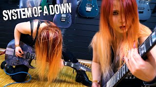 💥 Girl Having Fun Playing SOAD in a Guitar Store 💥