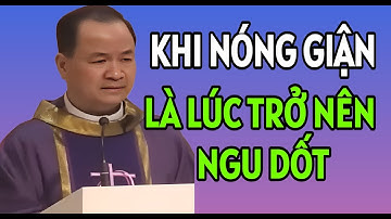 KHI NÓNG GIẬN LÀ LÚC CON NGƯỜI TRỞ NÊN NGU DỐT . BÀI GIẢNG HAY CỦA CHA PHẠM TĨNH