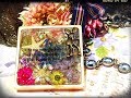 (レジン)お花いっぱいのチャーム 今年はありがとう