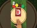 Let's make Letter D with Play Doh | Lean ABC #toddlerlearning #funlearning #shorts