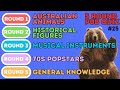 The 5 Round Pub Quiz Australian Animals History Instruments 70s Stars General Knowledge 25 The 5 Round Pub Quiz Australian Animals History Instruments 70s Stars General Knowledge 25