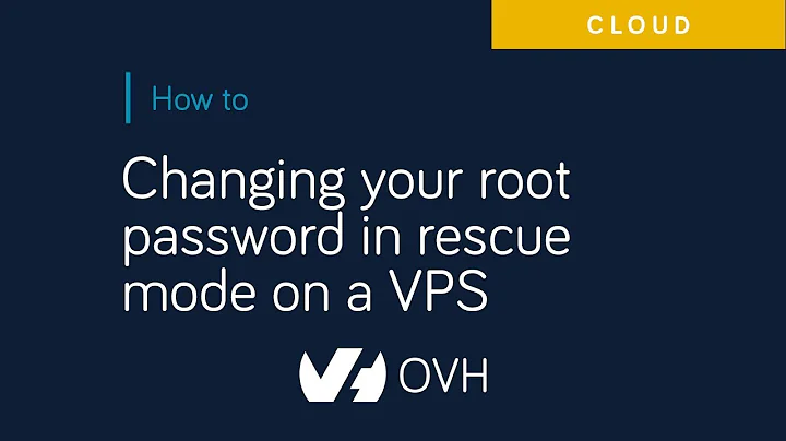 Changing your root password in rescue mode on a VPS