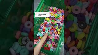 MAKE A FRUIT LOOPS SLIME🥣🌈🥣🌈🥣🌈 #slime #slimeshop