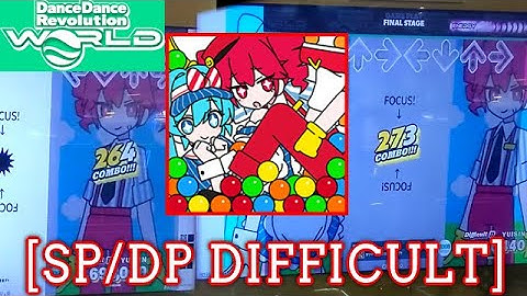 【DDR WORLD】 メズマライザー / サツキ feat.初音ミク・重音テト [SP/DP DIFFICULT] 譜面確認 Play