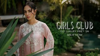 Ansab Jahangir Luxury Eid Pret Collection 2026 Girls Club Eid Luxury Wear 2026 By Ansab Jahangir