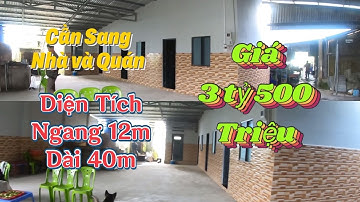 Cần Sang - Nhà và Đất - Ngang 12m Dài 40m - Giá bán 3 tỷ 500 triệu - Trên Điện Bồ Hong - Núi Cấm