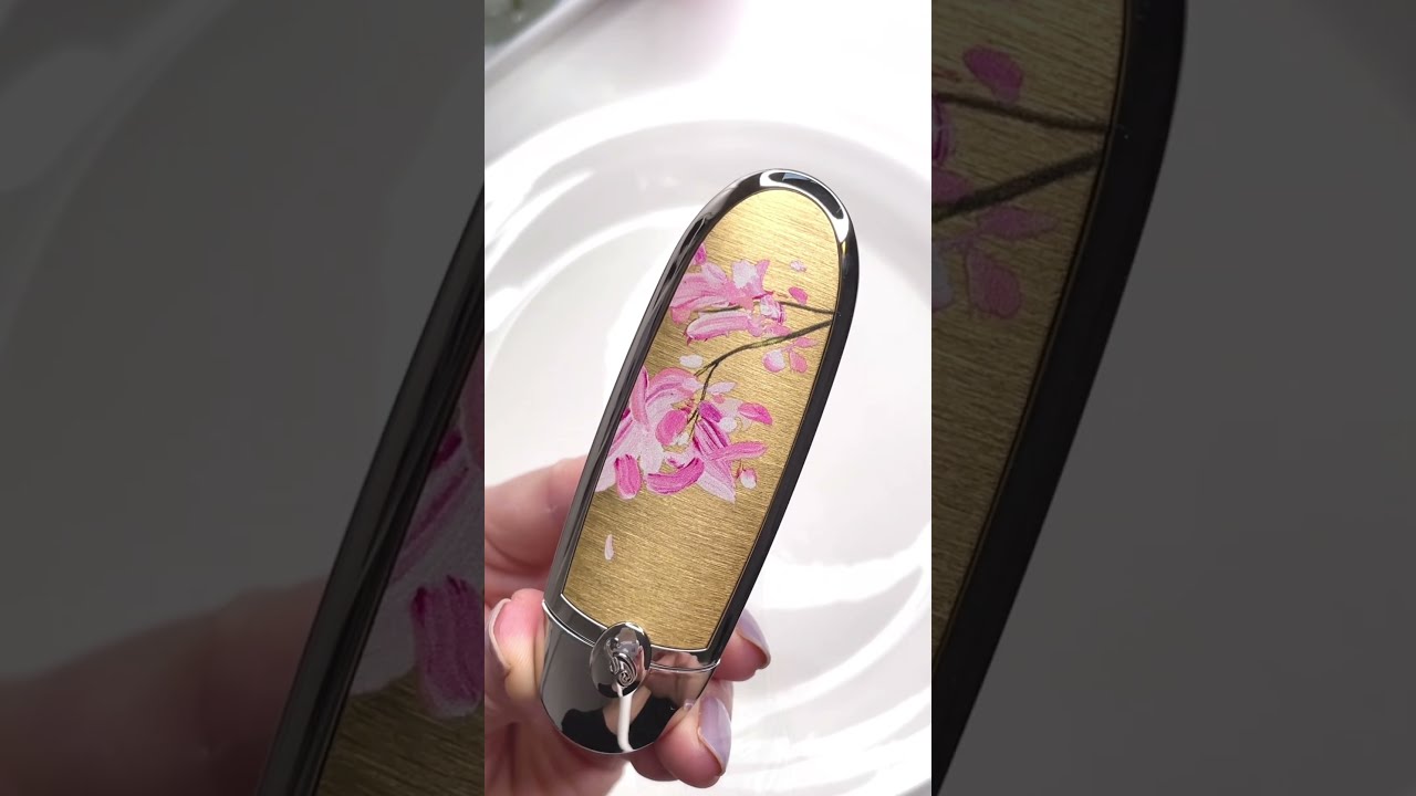 @guerlain Spring 2024 CHERRY BLOOM - No.69 💐🩷, Another gorgeous case of  @guerlain Rouge G case “Cherry Bloom” & a lipstick No. 69 Cherry Bloom. ,  #swatchbymk#guerlain#guerlainspring2024#guerlainRougeG