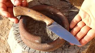 Fabricación artesanal de cuchillo con un muelle de suspensión by El yeti 4,767 views 6 months ago 13 minutes, 27 seconds