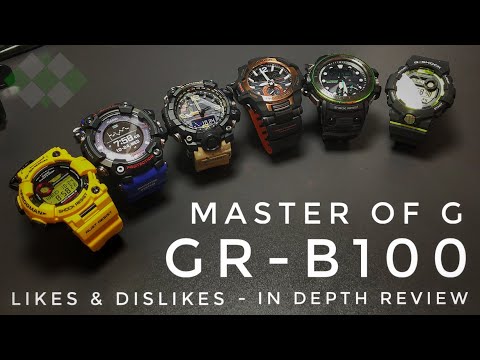 Casio G-Shock GR-B100 Black & Orange Bluetooth Gravitymaster watch | VERY IMPRESSIVE