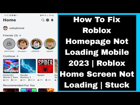 How To Fix Roblox Homepage Not Loading Mobile 2023