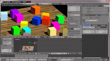 falling cubes in blender