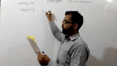 Linear Algebra | PU UoS | Lecture 6 | The Spanning Set of a Vector Space (with Example 6,7)