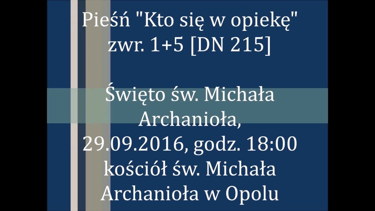 Kto się w opiekę [DN 215] zwr. 1+5