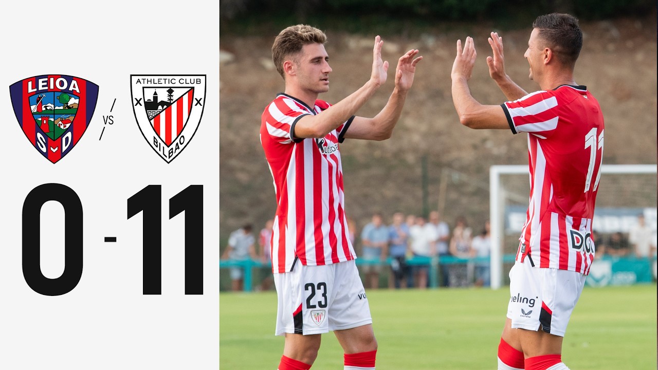 Partido completo I SD Leioa 0-11 Athletic Club I Pretemporada 2026/27
