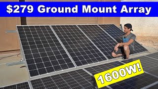 $279 Ground Mount Solar Array - DIY Friendly