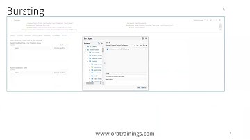 Bursting OTBI Report Using Agent In - Oracle Fusion Application
