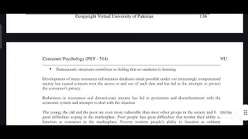PSY514 Lecture 43 Consumer Psychology Short Lecture VU Lectures
