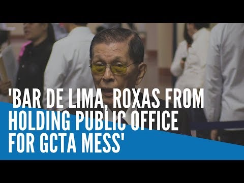 Enrile wants De Lima, Roxas barred from seeking public office for GCTA mess