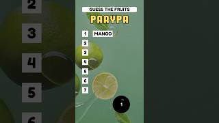 Guess the Fruits by their Scrambled letters under 60 sec? #shorts #quiz #trending #mindbendingquiz