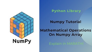Python Numpy Tutorial for Beginners | Mathematical Operations On Numpy Array