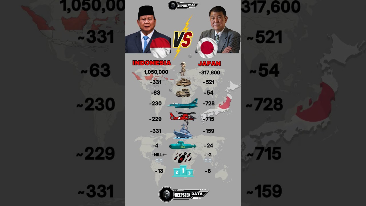 Indonesia vs Japan Military Power 2025
