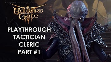 BG 3: Playthrough & Guide Part 01: Character Creation & Escaping the Nautiloid(Tactician Difficulty)