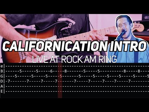 RHCP - Californication intro live at Rock am Ring (Guitar lesson with TAB)