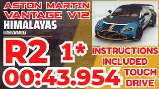 Asphalt 9 - ASTON MARTIN VANTAGE V12 Grand Prix Round 2 | Touchdrive 1⭐ | Snow Vault