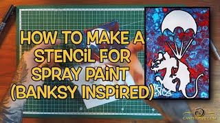 How to Make Stencils for Spray Paint Using a Silhouette | Cant Stop Art