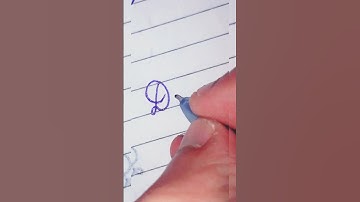 How To Write "Dog" In Cursive Handwriting