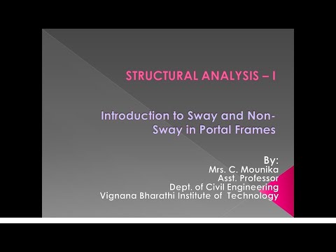 Introduction to Sway & Non Sway in a Portal Frame | Structural Analysis-I | Civil Engineering