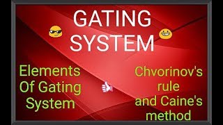 4) GATING SYSTEM || CASTING || HINDI || COMPONENTS || BASICS