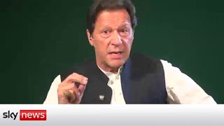 Former Prime Minister Imran Khan claims US backed regime change in Pakistan