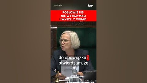 Kowalski rozsierdzony. Nagle wstał. Posłowie PiS zaczęli wychodzić z obrad