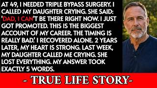 My Daughter Left Me Alone Through Heart Surgery—My 5-Word Reply Left Her Speechless
